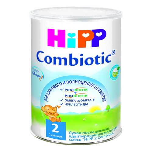 Молочная смесь HiPP Combiotic 2 от 6 до 12 мес. 800 г в Дочки и Сыночки