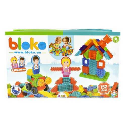 Игольчатый конструктор Bloko. 150 деталей + 2 основы + 2 человечка (семья) в Дочки и Сыночки