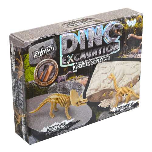 Игровой набор Danko Toys Dino excavation Трицератопс и брахиозавр в Дочки и Сыночки