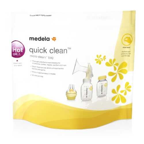 Пакеты для стерилизации в микроволновой печи MEDELA Quick Clean, 5 шт. (008.0065) в Дочки и Сыночки