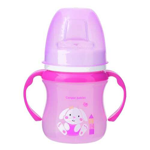 Поильник Canpol EasyStart Colourful animals розовый 120 мл, 6м+ в Дочки и Сыночки