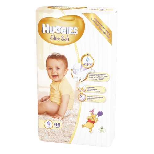 Подгузники Huggies Elite Soft 4 (8-14 кг), 66 шт. в Дочки и Сыночки