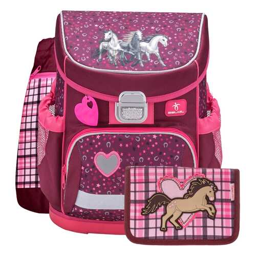 Ранец детский Belmil Mini Fit I Love Horse с наполнением в Дочки и Сыночки